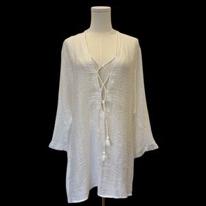 Robin Picone Cover-Up | Size Medium | Lace-Up Front | Breezy | Like New